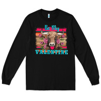 Black be my valentine with cow Long Sleeve Tee - AdoDesignShop