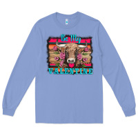 Colony Blue be my valentine with cow Long Sleeve Tee - AdoDesignShop