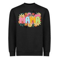 Black floral mama Heavyweight Sweatshirt - JahusDesignShop