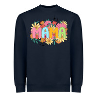 Navy floral mama Heavyweight Sweatshirt - JahusDesignShop