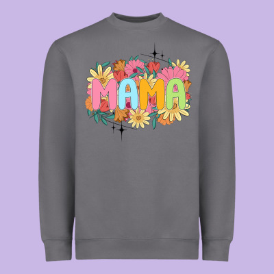 Floral Mama Heavyweight Sweatshirt Designed By Jahusdesignshop