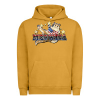 Pigment Peanut Butter Meowica cat 4th of july Urban Hoodie - HowdyJamesFarm
