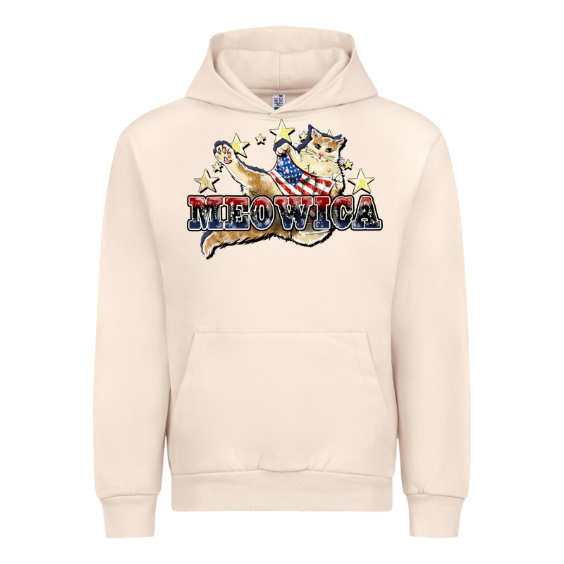 Meowica Cat 4th Of July Urban Hoodie by HowdyJamesFarm | Teevron