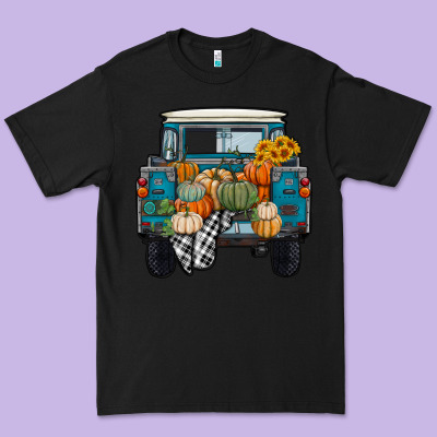 Premium Tee Fall Pumpkin Farm Truck