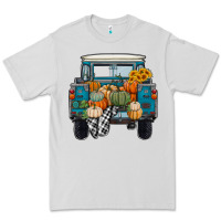 Dove Grey Fall Pumpkin Farm Truck Premium Tee - RanaPortraitStore