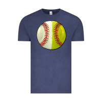 Vintage Denim half baseball softball Vintage Tee - JahusDesignShop