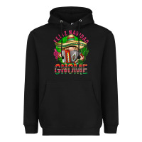 Black Feliz Navidad gnome Heavyweight Hoodie - NancyCooperArtShop