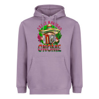 Lavender Feliz Navidad gnome Heavyweight Hoodie - NancyCooperArtShop