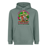 Sage Feliz Navidad gnome Heavyweight Hoodie - NancyCooperArtShop