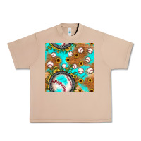 Burro baseball turquoise sunflower seamless pattern Urban Heavy Tee - JahusDesignShop