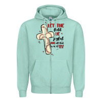 Seafoam baseball Zipper Hoodie - MaliasSmallBusiness