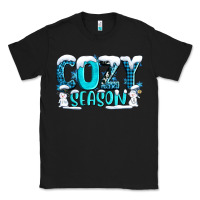 Black cozy season with snowman ado Classic Tee - AdoDesignShop