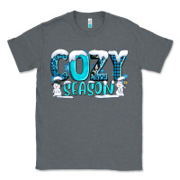 Charcoal Heather cozy season with snowman ado Classic Tee - AdoDesignShop