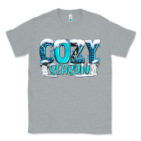 Heather Grey cozy season with snowman ado Classic Tee - AdoDesignShop
