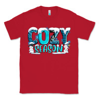 Red cozy season with snowman ado Classic Tee - AdoDesignShop