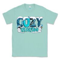 Seafoam cozy season with snowman ado Classic Tee - AdoDesignShop