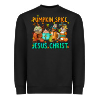 Black pumpkin spıce jesus christ coffee cups Heavyweight Sweatshirt - AdoDesignShop