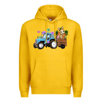 Lemon easter tracktor bunny carrot flowers  egg Premium Hoodie - RanaPortraitStore