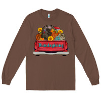 Chestnut thanksgiving truck turkey pumpkin Long Sleeve Tee - AdoDesignShop