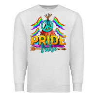Oatmeal Heather LGBTQ+ Pride Tribe Premium Sweatshirt - BundleAndBundleShop