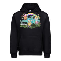 Black Easter gnomies with truck Easter Day Urban Hoodie - HowdyJamesFarm
