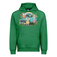 Emerald Easter gnomies with truck Easter Day Urban Hoodie - HowdyJamesFarm