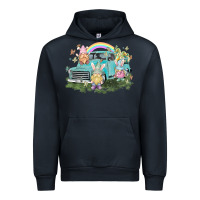 Navy Easter gnomies with truck Easter Day Urban Hoodie - HowdyJamesFarm