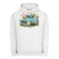 Pigment Lunar Rock Easter gnomies with truck Easter Day Urban Hoodie - HowdyJamesFarm