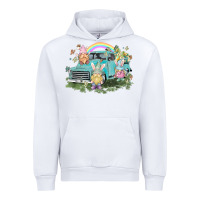 White Easter gnomies with truck Easter Day Urban Hoodie - HowdyJamesFarm