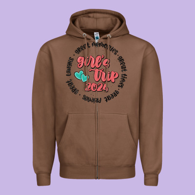 Girls Trip Zipper Hoodie Designed By Maliassmallbusiness