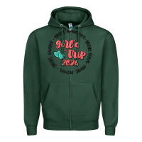 Sports Green girls trip Zipper Hoodie - MaliasSmallBusiness