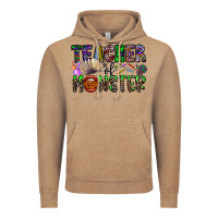 Vintage Coffee teacher of monster Vintage Hoodie - CowhideDigitalArt