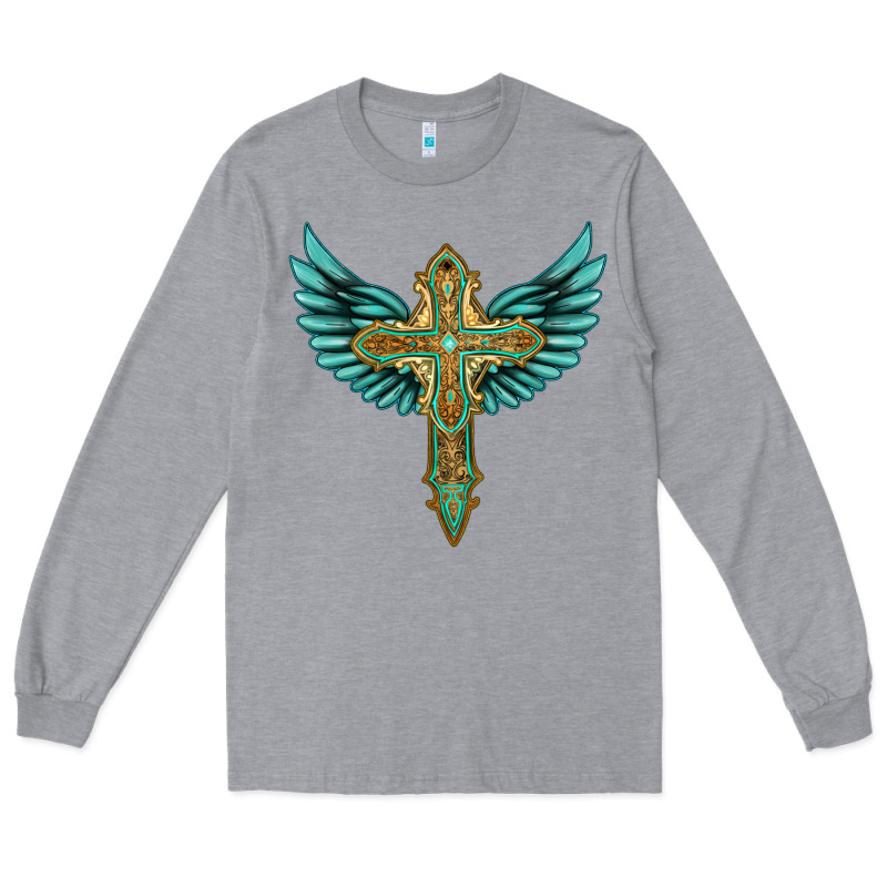 Wing Cross Long Sleeve Tee by Artiststas | Teevron
