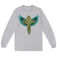 Moon Dust wing cross Long Sleeve Tee - Artiststas