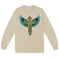 Mushroom wing cross Long Sleeve Tee - Artiststas