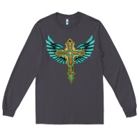 Smoke wing cross Long Sleeve Tee - Artiststas
