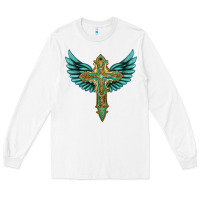 White wing cross Long Sleeve Tee - Artiststas