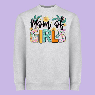 Mom Of Girls Heavyweight Sweatshirt Designed By Jahusdesignshop