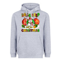 Heather Grey Balls Deep Into Christmas Heavyweight Hoodie - MaliasSmallBusiness