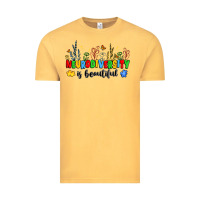 Vintage Mustard neurodiversity is beautiful Vintage Tee - JahusDesignShop