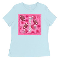 Baby Blue tackle cancer Ladies Tee - AdoDesignShop