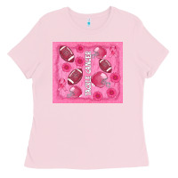 Bubblegum Pink tackle cancer Ladies Tee - AdoDesignShop