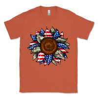 Copper sunflower american flag Classic Tee - JahusDesignShop