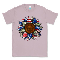 Lilac sunflower american flag Classic Tee - JahusDesignShop