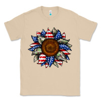 Mushroom sunflower american flag Classic Tee - JahusDesignShop