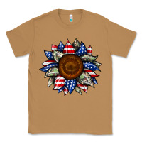 Toasted Coconut sunflower american flag Classic Tee - JahusDesignShop