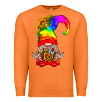 Carrot LGBTQ+ Pride Gnome With Donut Premium Sweatshirt - BundleAndBundleShop
