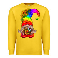Lemon LGBTQ+ Pride Gnome With Donut Premium Sweatshirt - BundleAndBundleShop