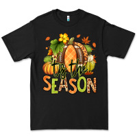 Black Tis' the season Fall American Football Premium Tee - RanaPortraitStore
