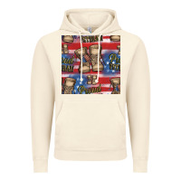 Vintage Artic proud veteran seamless pattern Vintage Hoodie - HRA Design Shop